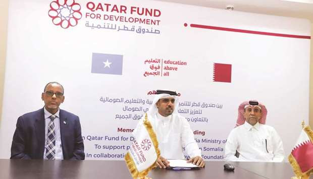 QFFD Signs MOU with Somalia's Ministry of Education to Provide Education to 57,000 Children