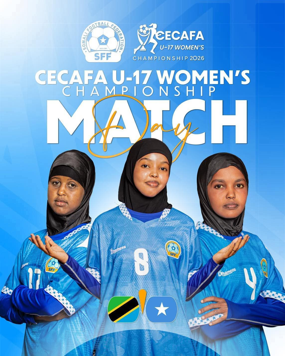 Xulka Qaranka Gabdhaha Soomaaliyeed ee da’doodu ka yar tahay 17-sano oo galabta sameynaya taariikh cusub