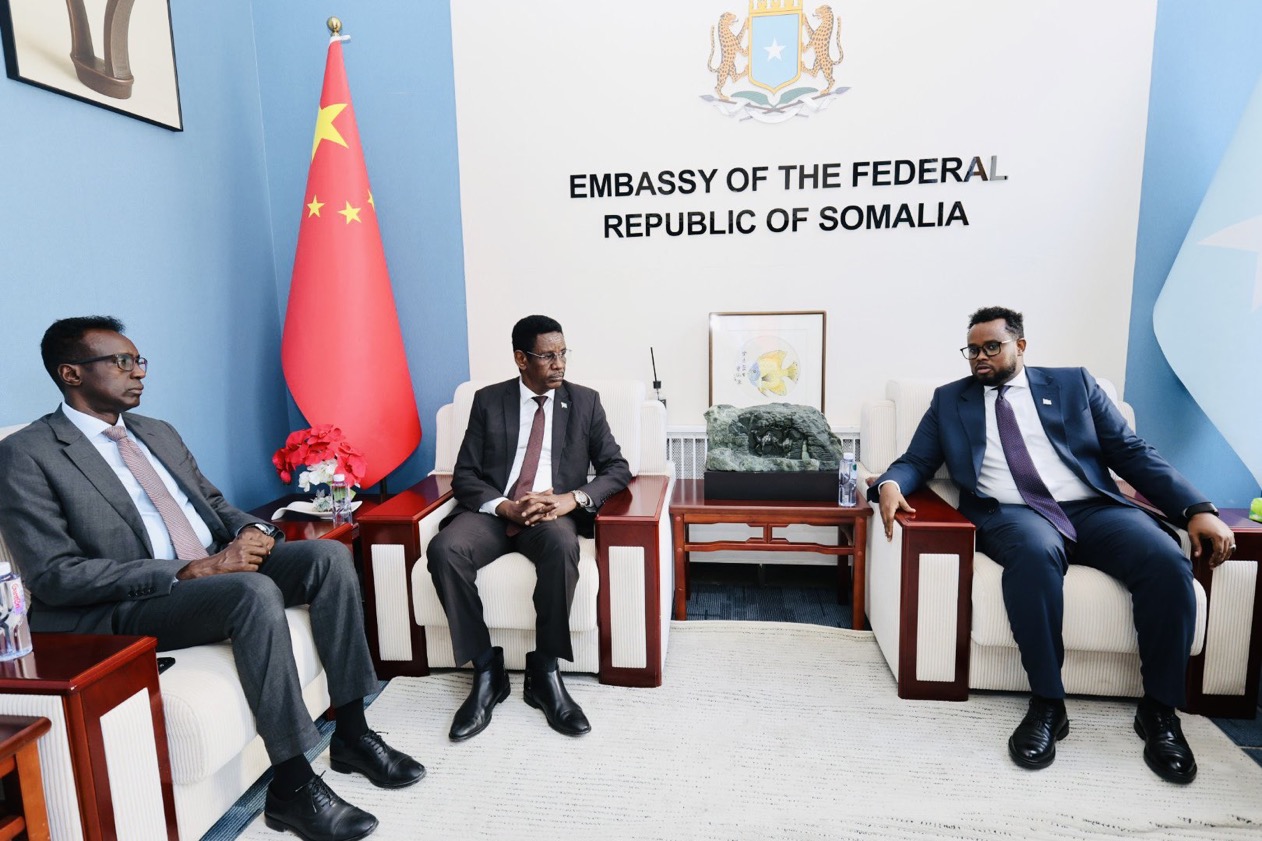 Minister of Internal Security Visits Somali Embassy in Beijing